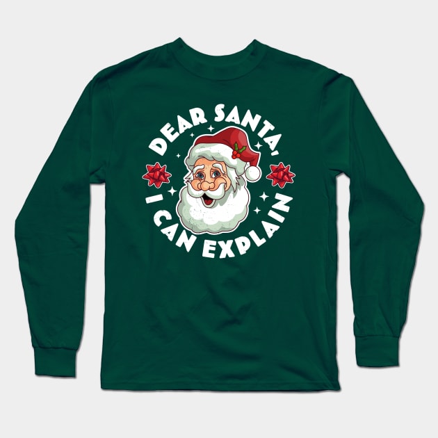 Santa i can explain pajamas top
